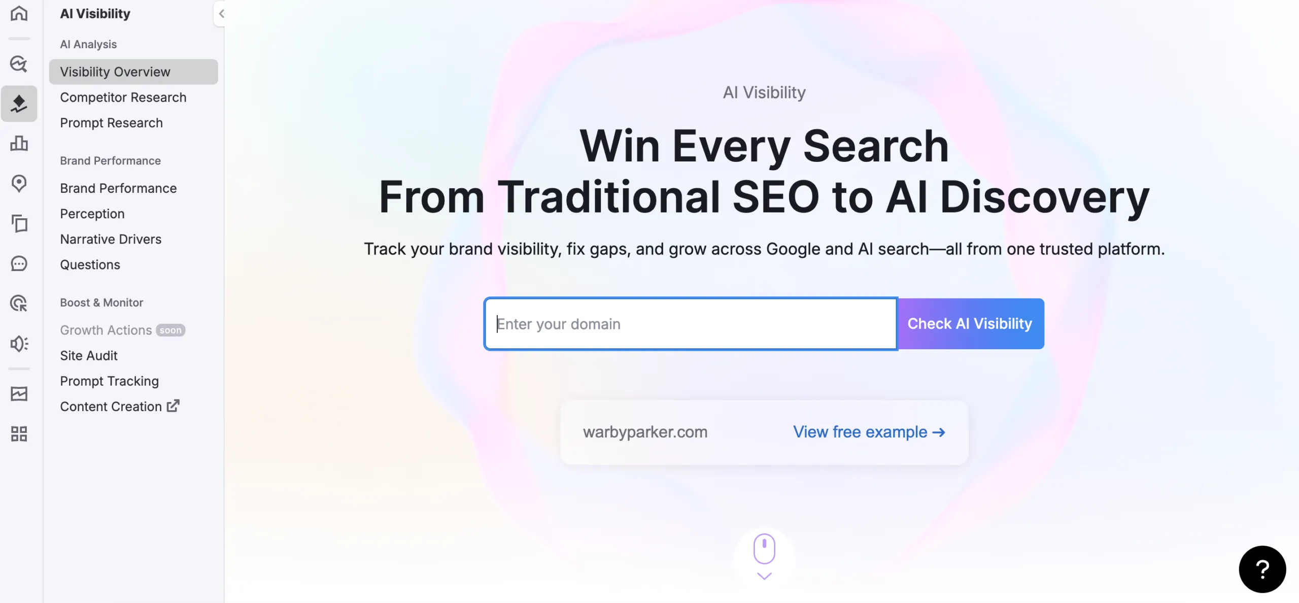 Semrush AI Visibility Toolkit tracking brand mentions across ChatGPT, Gemini, and AI Overviews